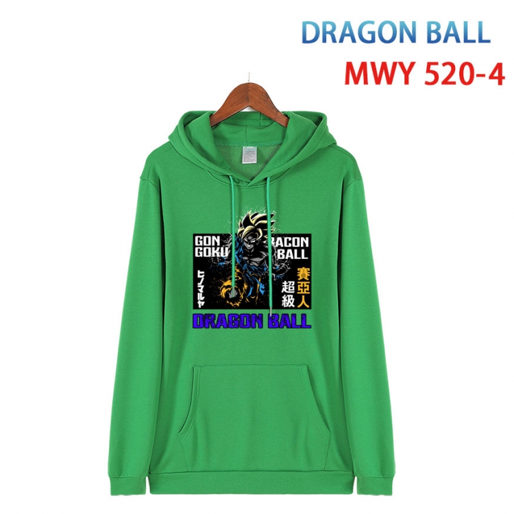 DRAGON BALL Cotton Hooded Patch Pocket Sweatshirt   from S to 4XL MWY-520-4