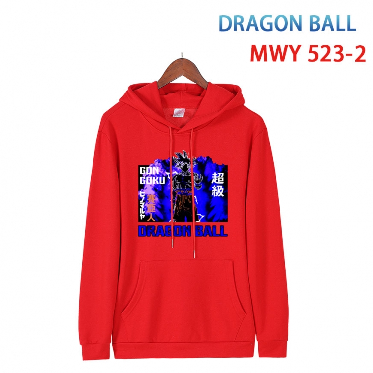 DRAGON BALL Cotton Hooded Patch Pocket Sweatshirt   from S to 4XL MWY-523-2