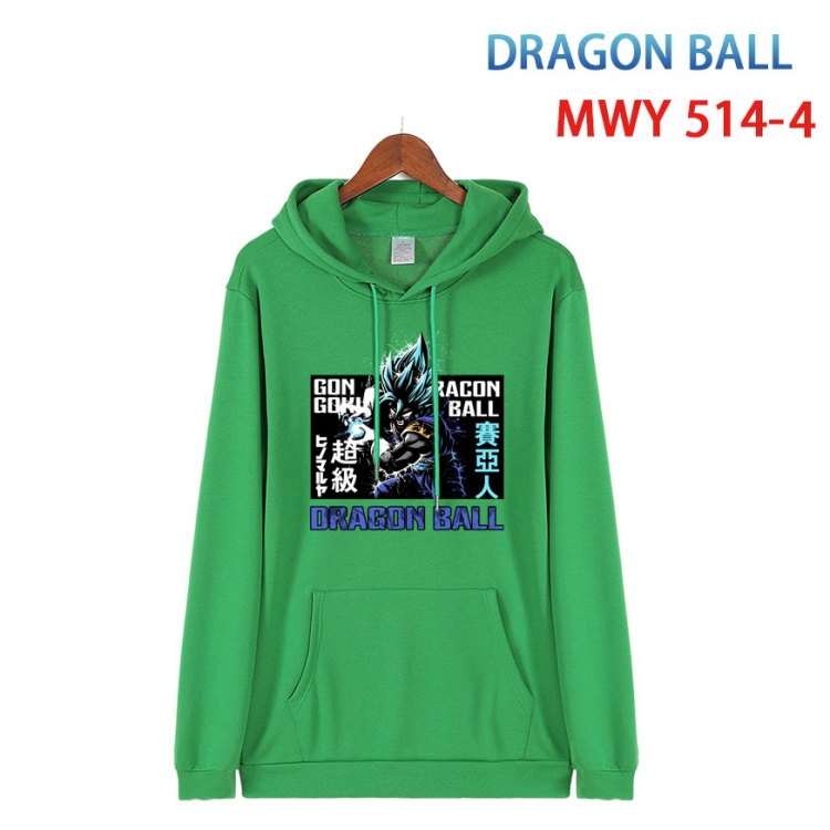 DRAGON BALL Cotton Hooded Patch Pocket Sweatshirt   from S to 4XL MWY-514-4