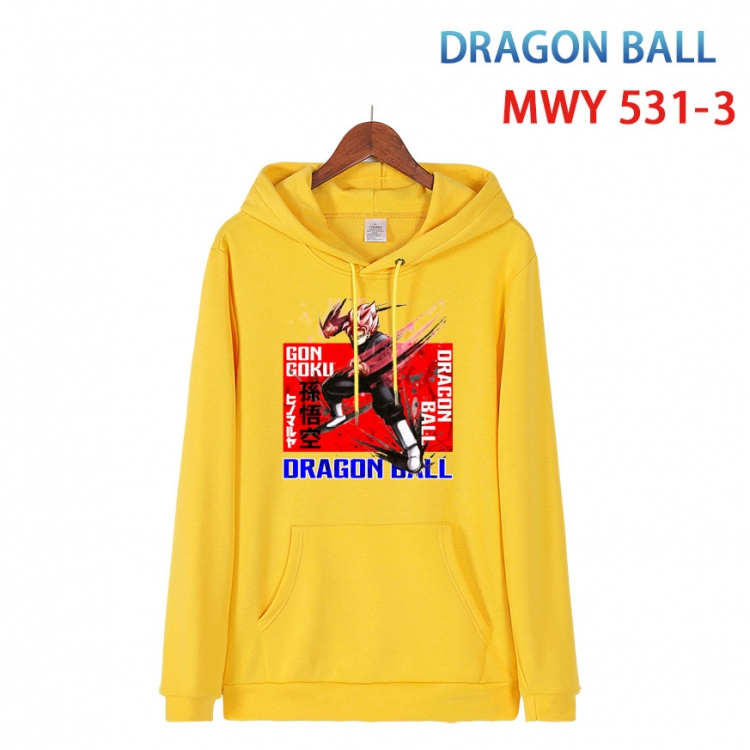 DRAGON BALL Cotton Hooded Patch Pocket Sweatshirt   from S to 4XL  MWY-531-3
