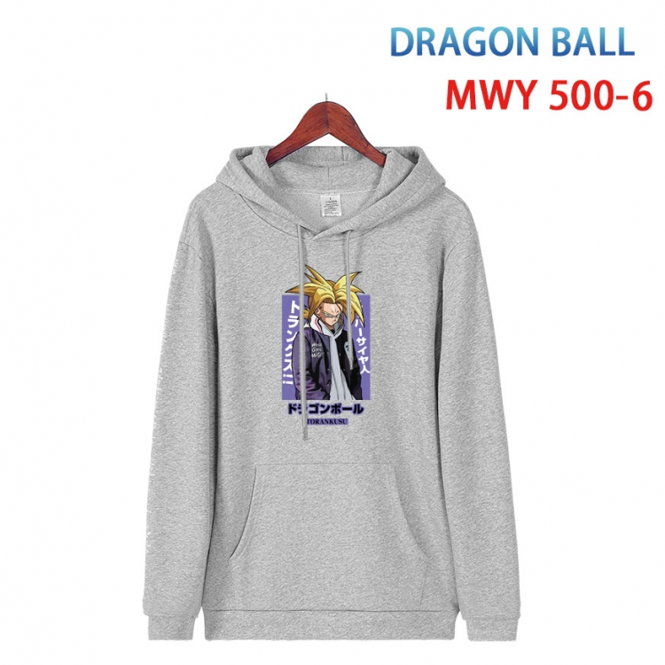 DRAGON BALL Cotton Hooded Patch Pocket Sweatshirt   from S to 4XL MWY-500-6