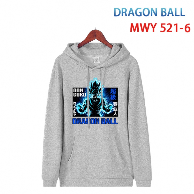 DRAGON BALL Cotton Hooded Patch Pocket Sweatshirt   from S to 4XL MWY-521-6