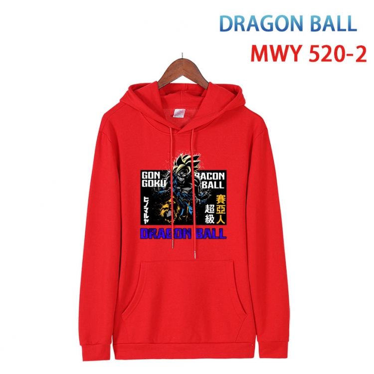 DRAGON BALL  Cotton Hooded Patch Pocket Sweatshirt   from S to 4XL MWY-520-2