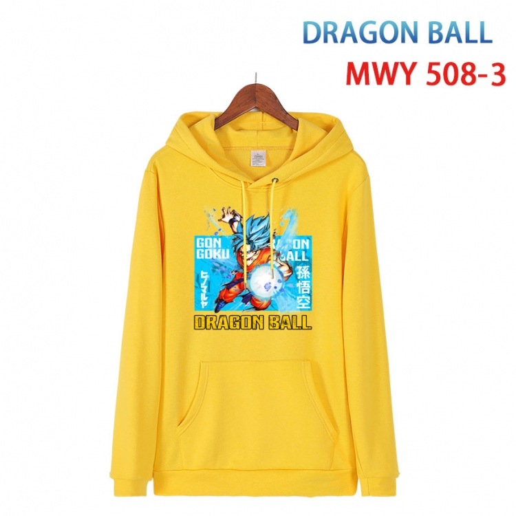 DRAGON BALL  Cotton Hooded Patch Pocket Sweatshirt   from S to 4XL MWY-508-3