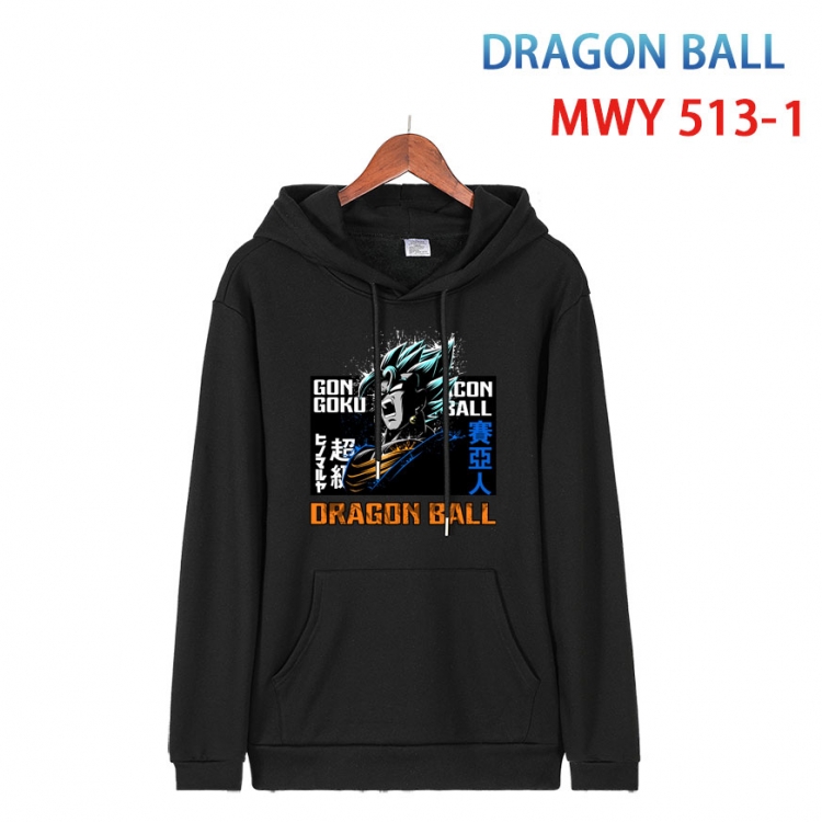 DRAGON BALL  Cotton Hooded Patch Pocket Sweatshirt   from S to 4XL  MWY-513-1