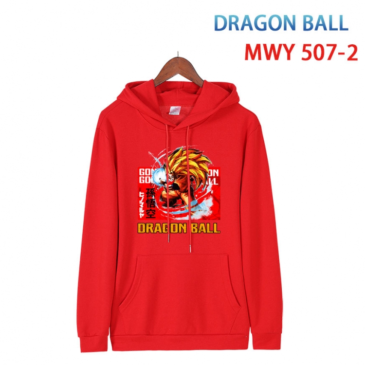 DRAGON BALL  Cotton Hooded Patch Pocket Sweatshirt   from S to 4XL MWY-507-2