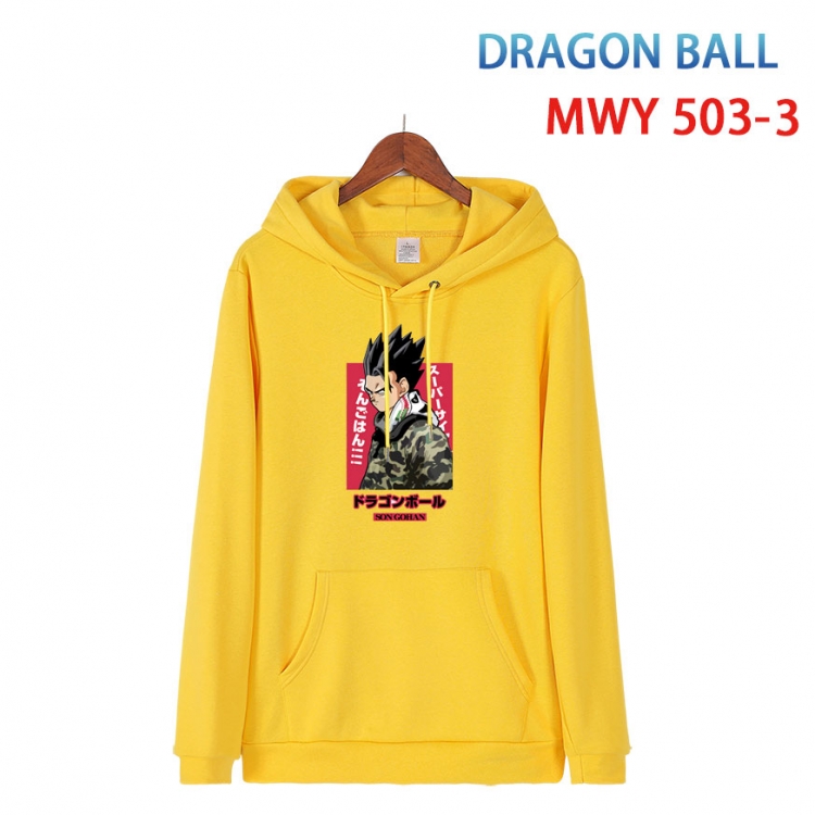 DRAGON BALL  Cotton Hooded Patch Pocket Sweatshirt   from S to 4XL MWY-503-3