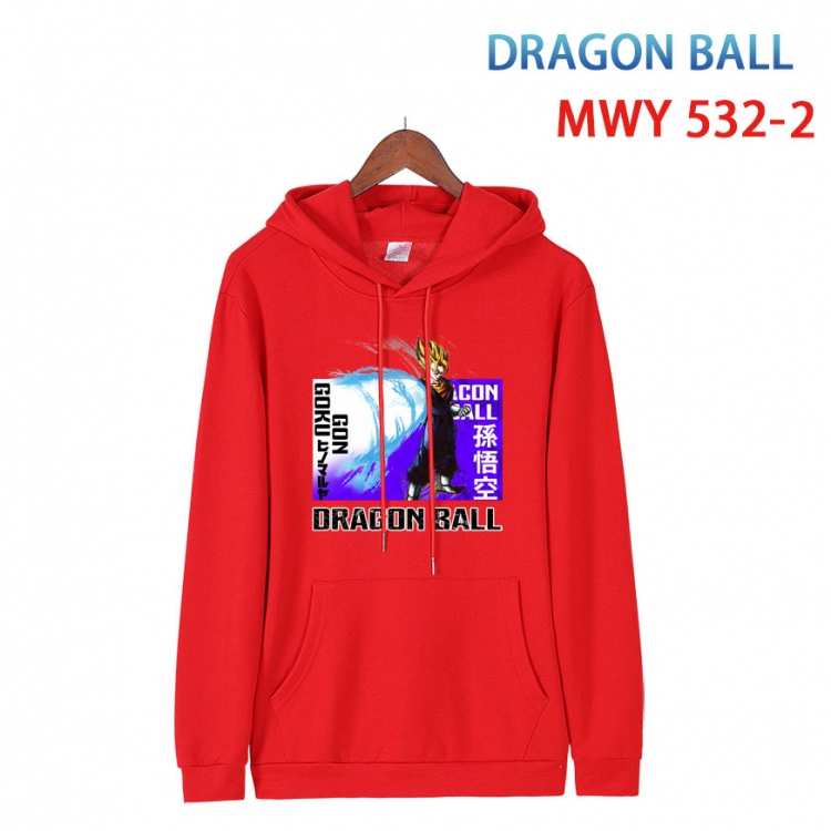 DRAGON BALL  Cotton Hooded Patch Pocket Sweatshirt   from S to 4XL MWY-532-2