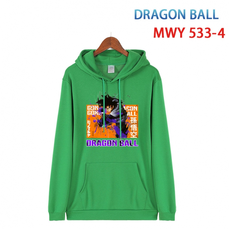 DRAGON BALL  Cotton Hooded Patch Pocket Sweatshirt   from S to 4XL MWY-533-4
