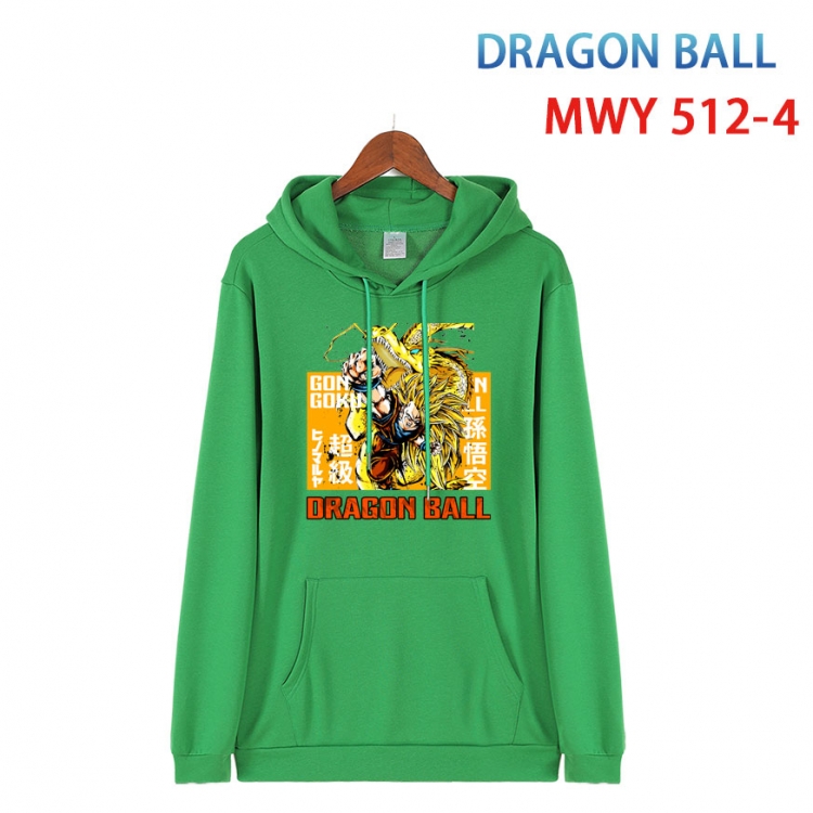DRAGON BALL  Cotton Hooded Patch Pocket Sweatshirt   from S to 4XL MWY-512-4