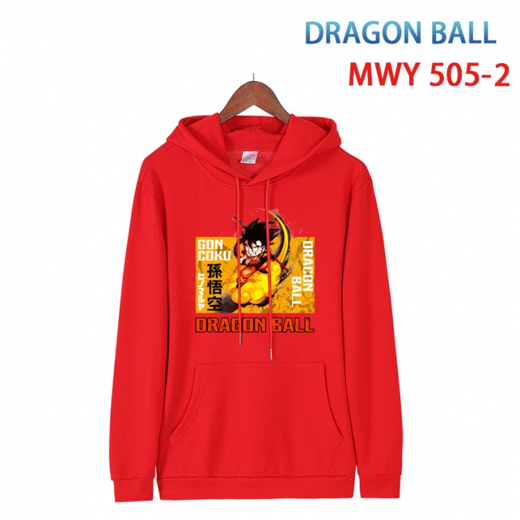 DRAGON BALL  Cotton Hooded Patch Pocket Sweatshirt   from S to 4XL MWY-505-2