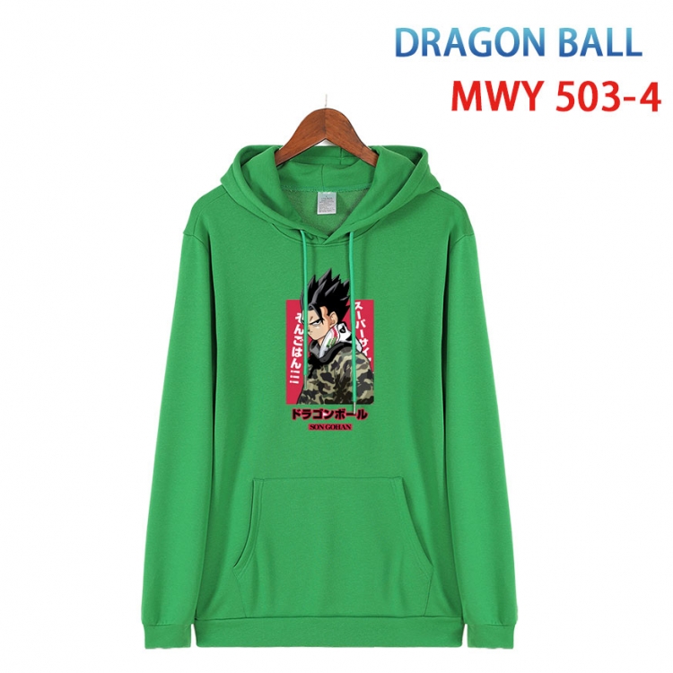 DRAGON BALL  Cotton Hooded Patch Pocket Sweatshirt   from S to 4XL MWY-503-4
