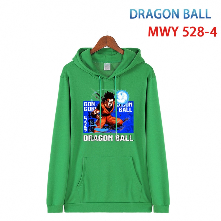 DRAGON BALL Cotton Hooded Patch Pocket Sweatshirt   from S to 4XL MWY-528-4