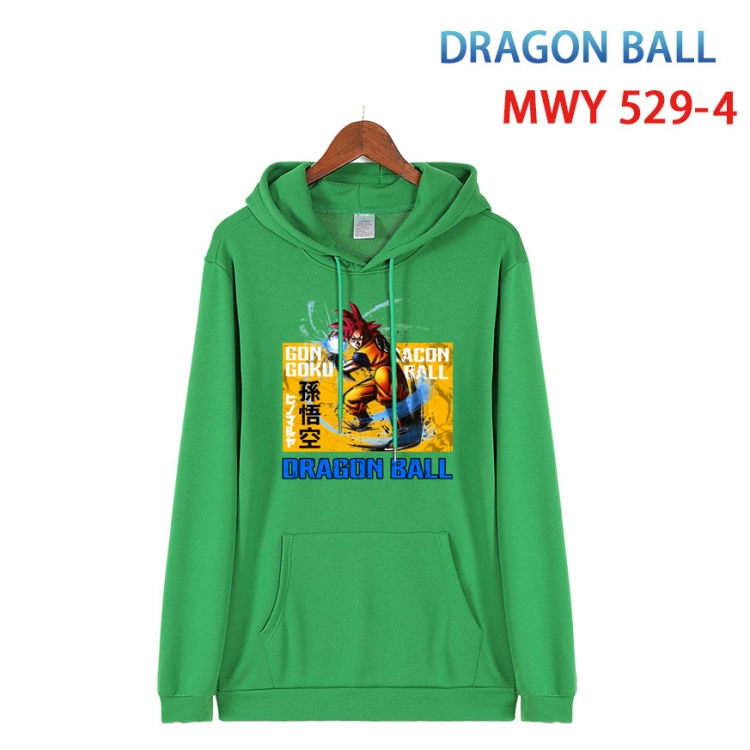 DRAGON BALL Cotton Hooded Patch Pocket Sweatshirt   from S to 4XL  MWY-529-4