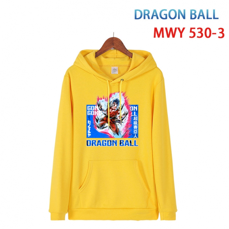 DRAGON BALL Cotton Hooded Patch Pocket Sweatshirt   from S to 4XLMWY-530-3