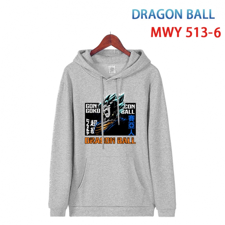 DRAGON BALL Cotton Hooded Patch Pocket Sweatshirt   from S to 4XL  MWY-513-6