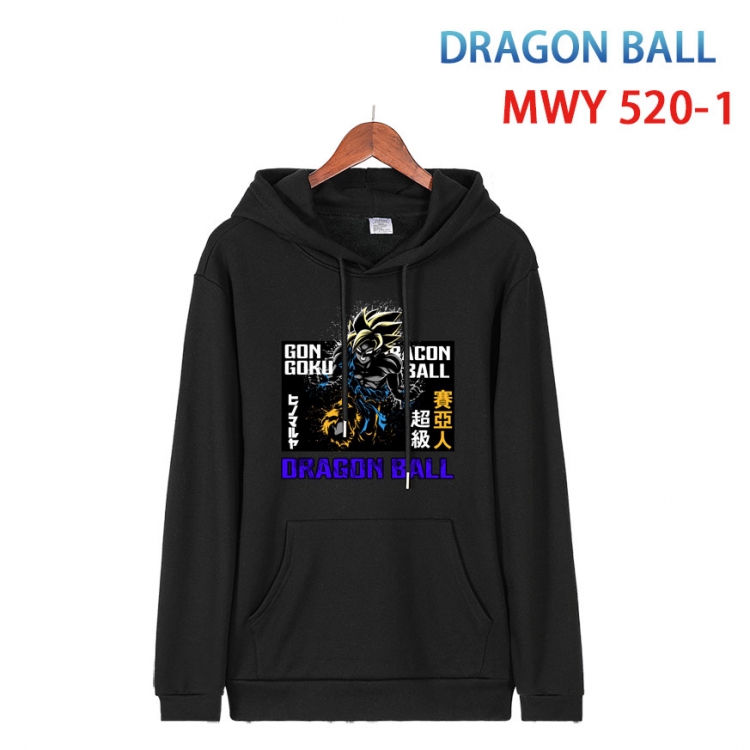 DRAGON BALL Cotton Hooded Patch Pocket Sweatshirt   from S to 4XL MWY-520-1 MWY-520-1