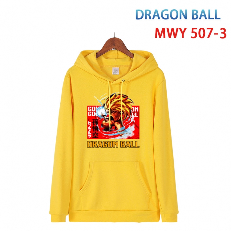 DRAGON BALL Cotton Hooded Patch Pocket Sweatshirt   from S to 4XL  MWY-507-3