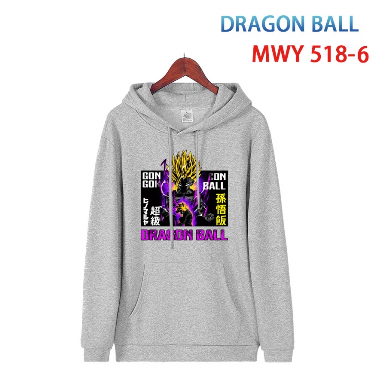DRAGON BALL Cotton Hooded Patch Pocket Sweatshirt   from S to 4XL   MWY-518-6