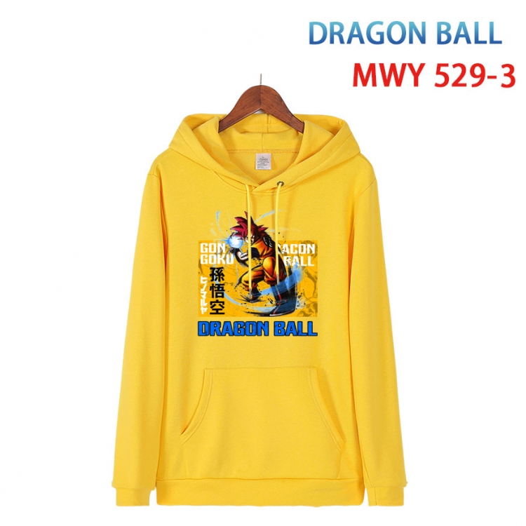 DRAGON BALL Cotton Hooded Patch Pocket Sweatshirt   from S to 4XL MWY-529-3