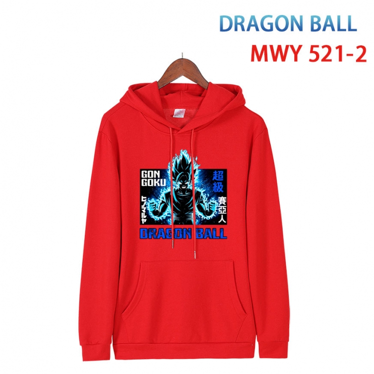 DRAGON BALL Cotton Hooded Patch Pocket Sweatshirt   from S to 4XL   MWY-521-2