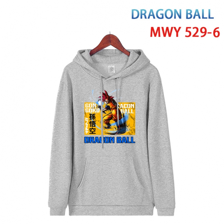 DRAGON BALL Cotton Hooded Patch Pocket Sweatshirt   from S to 4XL  MWY-529-6