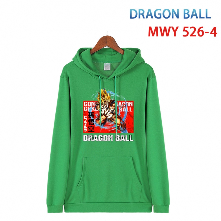 DRAGON BALL Cotton Hooded Patch Pocket Sweatshirt   from S to 4XL  MWY-526-4