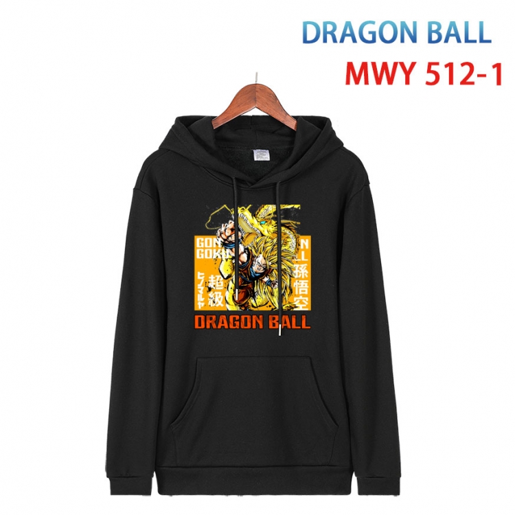 DRAGON BALL Cotton Hooded Patch Pocket Sweatshirt   from S to 4XL   MWY-512-1