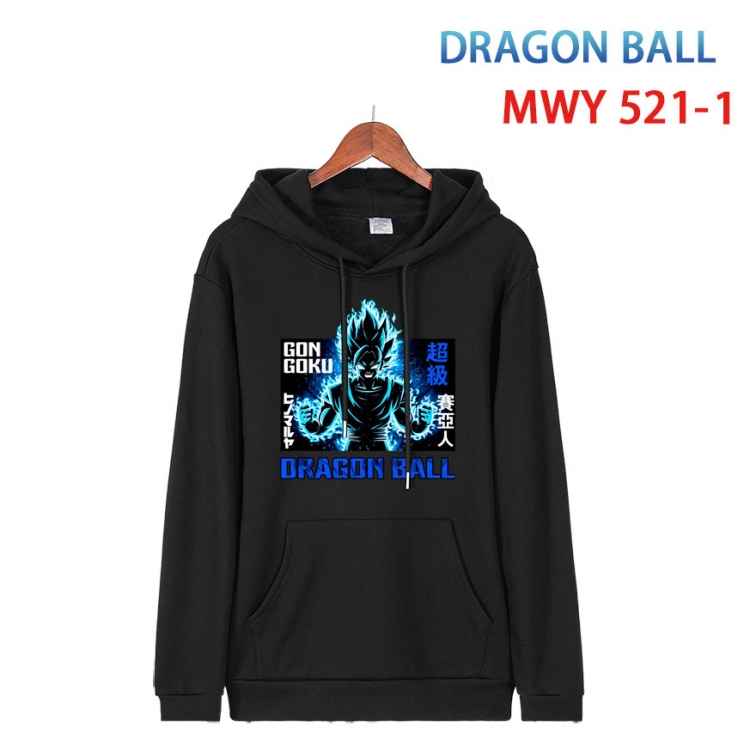 DRAGON BALL Cotton Hooded Patch Pocket Sweatshirt   from S to 4XL  MWY-521-1