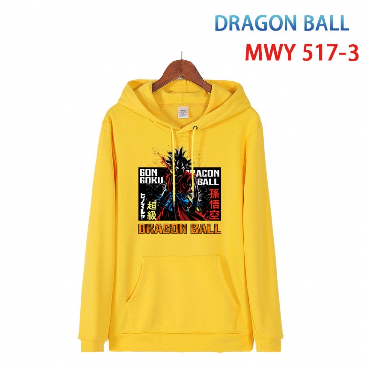 DRAGON BALL Cotton Hooded Patch Pocket Sweatshirt   from S to 4XL  MWY-517-3