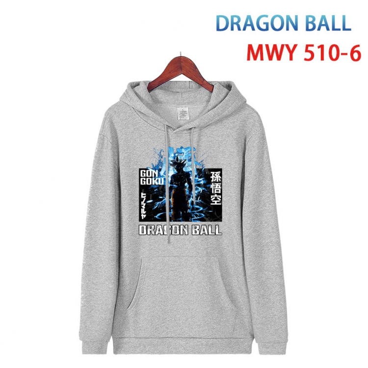 DRAGON BALL Cotton Hooded Patch Pocket Sweatshirt   from S to 4XL  MWY-510-6