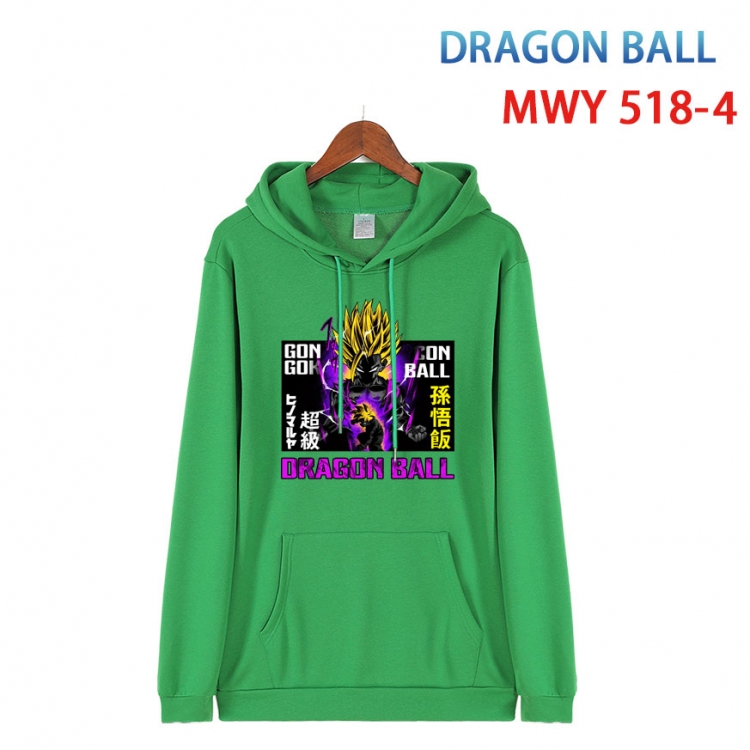 DRAGON BALL Cotton Hooded Patch Pocket Sweatshirt   from S to 4XL MWY-518-4