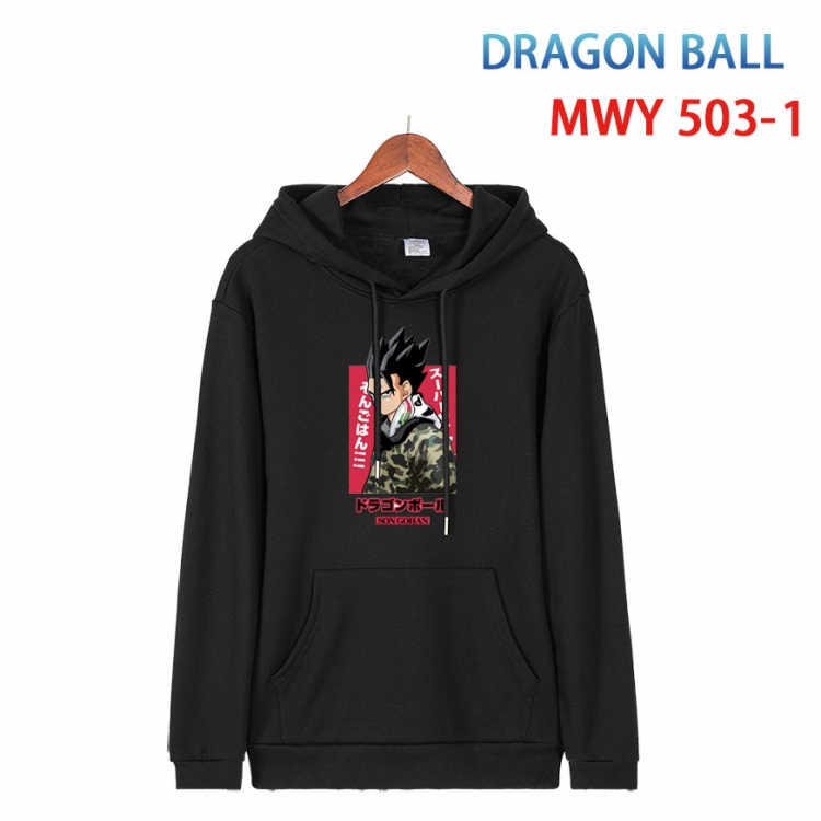 DRAGON BALL Cotton Hooded Patch Pocket Sweatshirt   from S to 4XL MWY-503-1