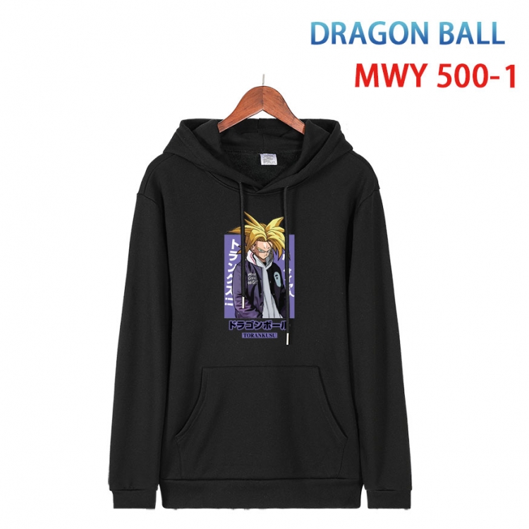 DRAGON BALL Cotton Hooded Patch Pocket Sweatshirt   from S to 4XL  MWY-500-1