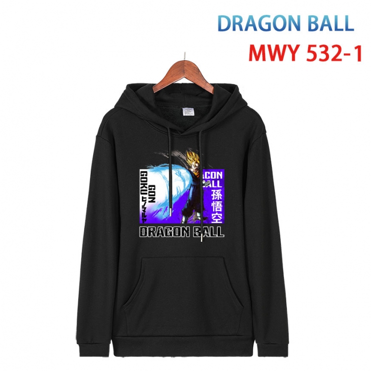 DRAGON BALL Cotton Hooded Patch Pocket Sweatshirt   from S to 4XL MWY-532-1