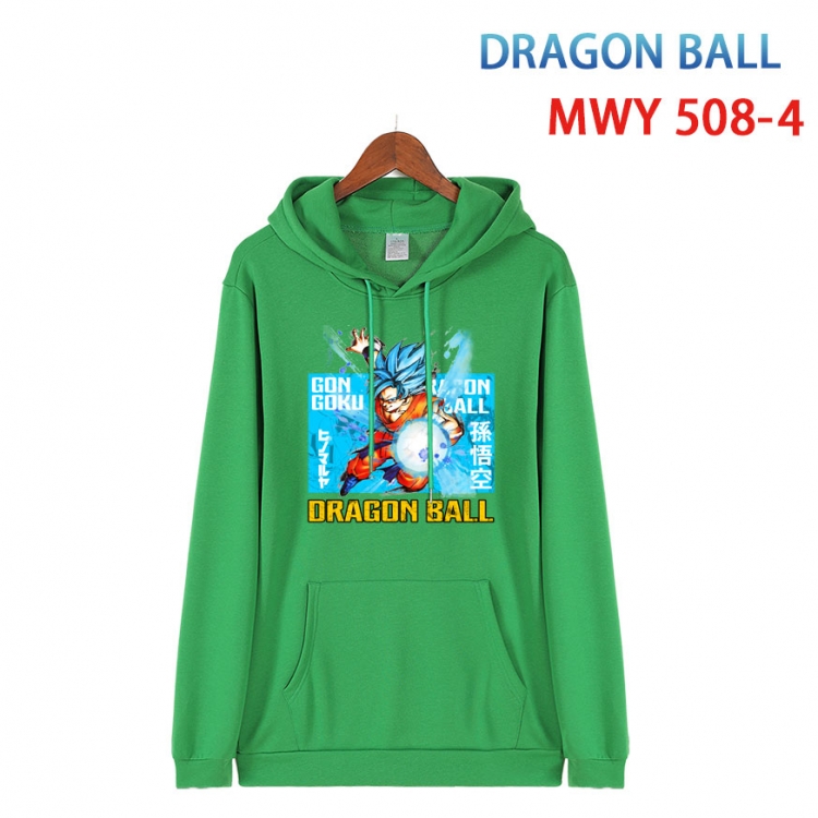 DRAGON BALL Cotton Hooded Patch Pocket Sweatshirt   from S to 4XL  MWY-508-4