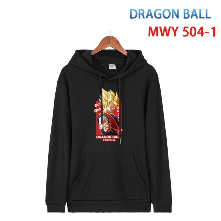 DRAGON BALL Cotton Hooded Patch Pocket Sweatshirt   from S to 4XL MWY-504-1