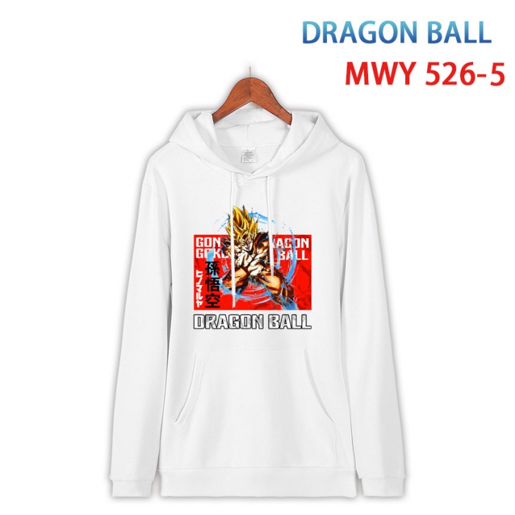 DRAGON BALL Cotton Hooded Patch Pocket Sweatshirt   from S to 4XL WY-526-5