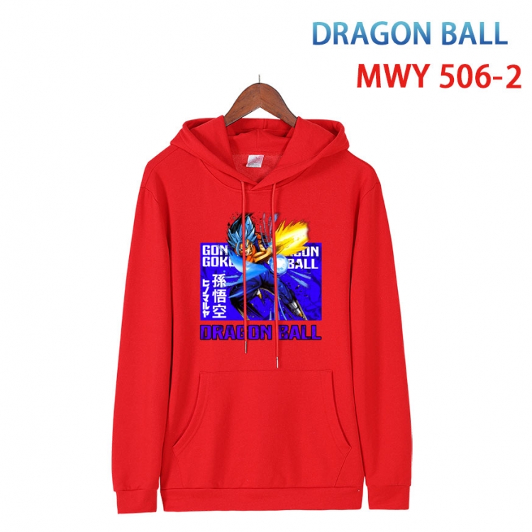 DRAGON BALL Cotton Hooded Patch Pocket Sweatshirt   from S to 4XL MWY-506-2