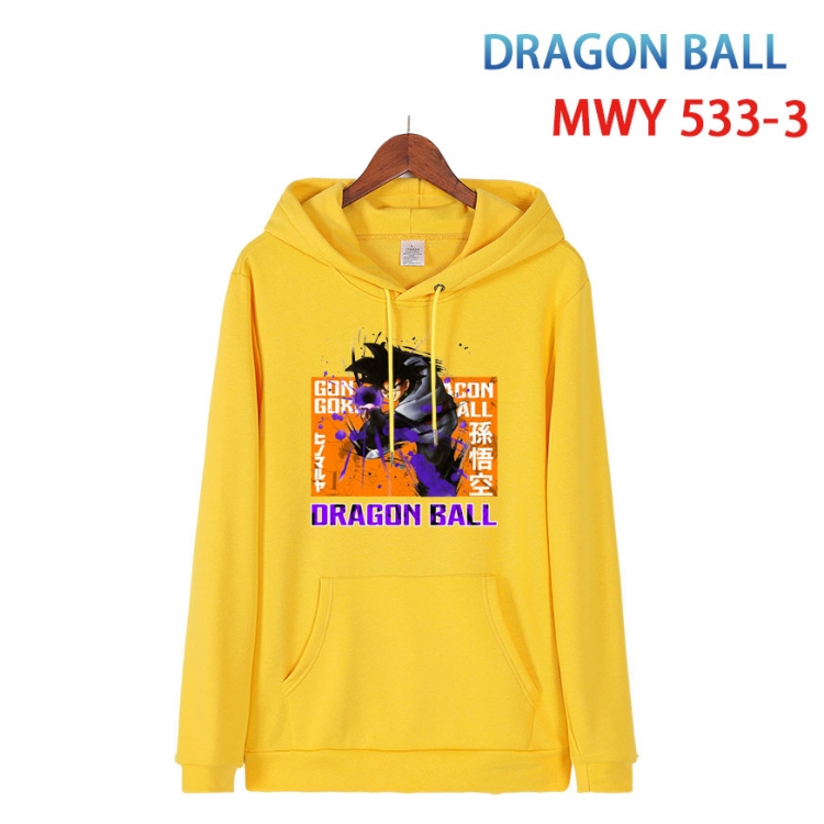 DRAGON BALL Cotton Hooded Patch Pocket Sweatshirt   from S to 4XL MWY-533-3