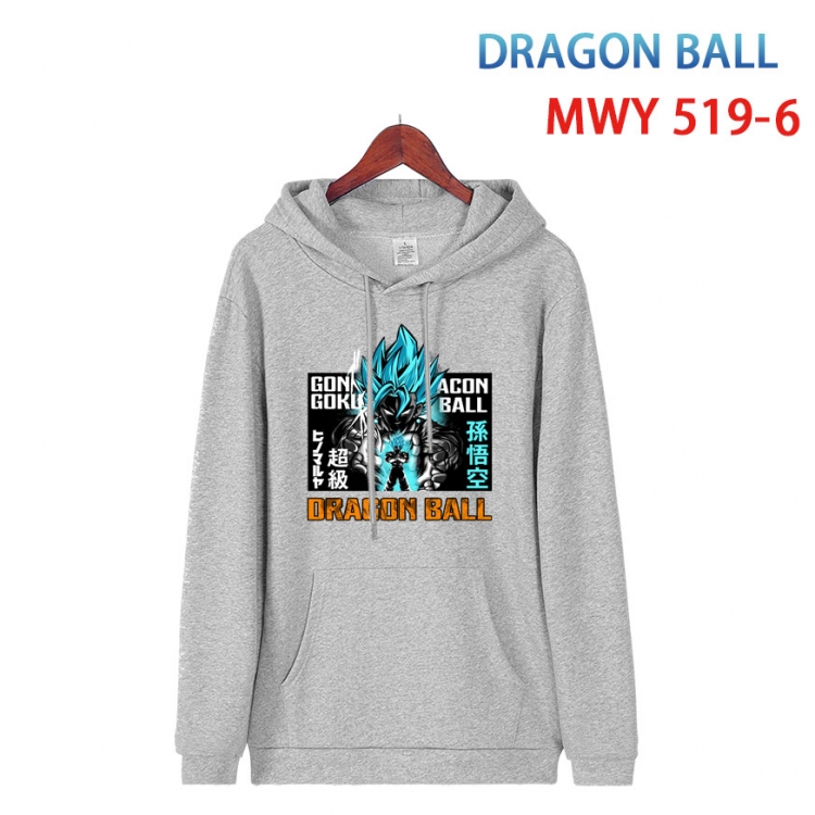 DRAGON BALL Cotton Hooded Patch Pocket Sweatshirt   from S to 4XL  MWY-519-6