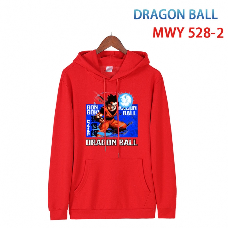 DRAGON BALL Cotton Hooded Patch Pocket Sweatshirt   from S to 4XL  MWY-528-2