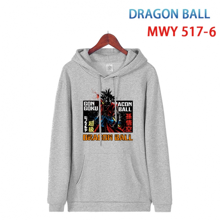 DRAGON BALL Cotton Hooded Patch Pocket Sweatshirt   from S to 4XL  MWY-517-6