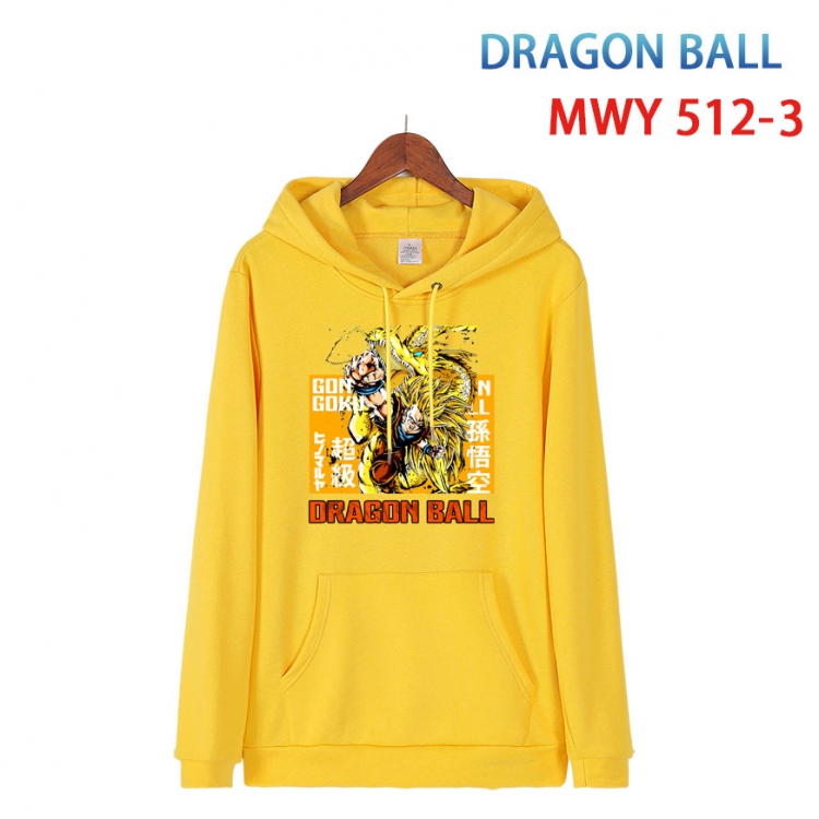 DRAGON BALL Cotton Hooded Patch Pocket Sweatshirt   from S to 4XL MWY-512-3