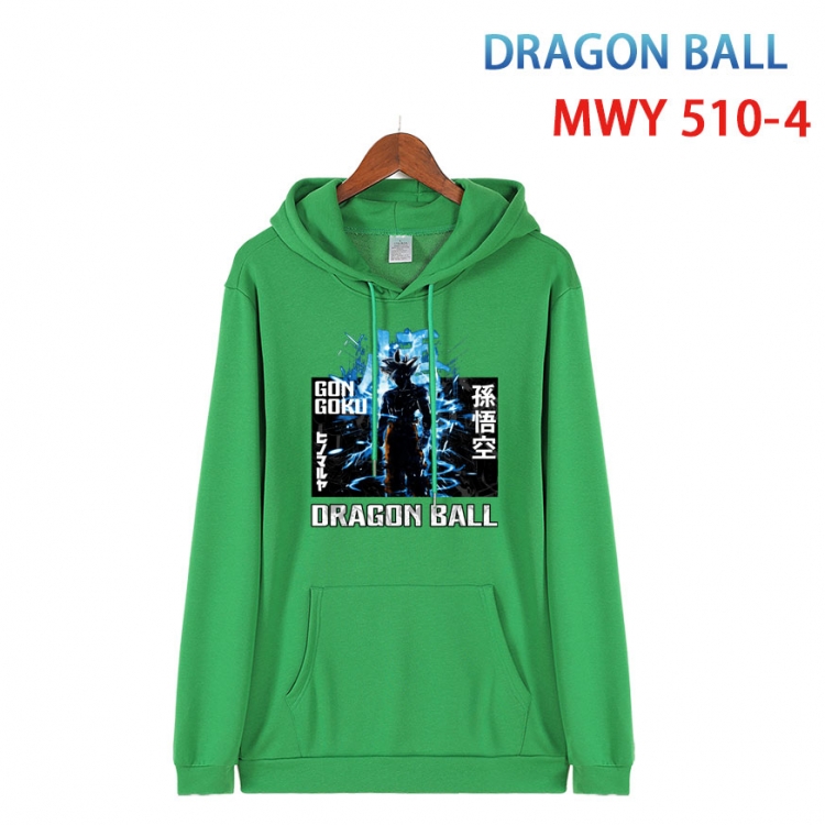 DRAGON BALL Cotton Hooded Patch Pocket Sweatshirt   from S to 4XL  MWY-510-4