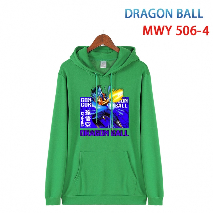 DRAGON BALL Cotton Hooded Patch Pocket Sweatshirt   from S to 4XL WY-506-4