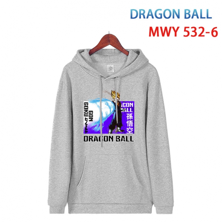 DRAGON BALL Cotton Hooded Patch Pocket Sweatshirt   from S to 4XL MWY-532-6