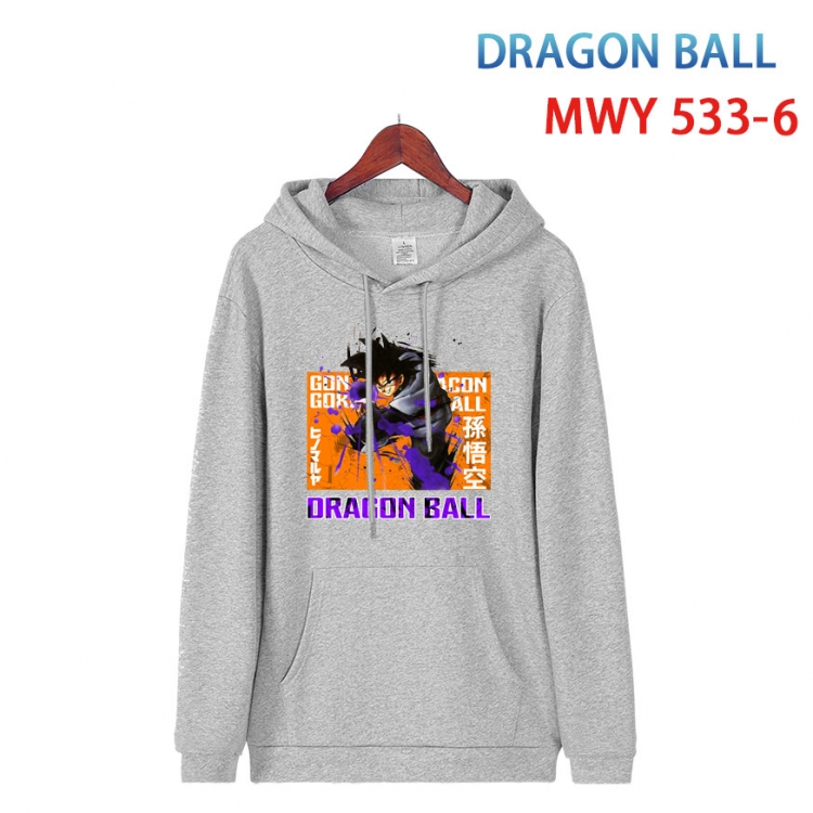 DRAGON BALL Cotton Hooded Patch Pocket Sweatshirt   from S to 4XL MWY-533-6