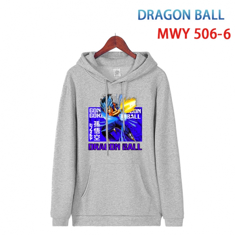 DRAGON BALL Cotton Hooded Patch Pocket Sweatshirt   from S to 4XL MWY-506-6