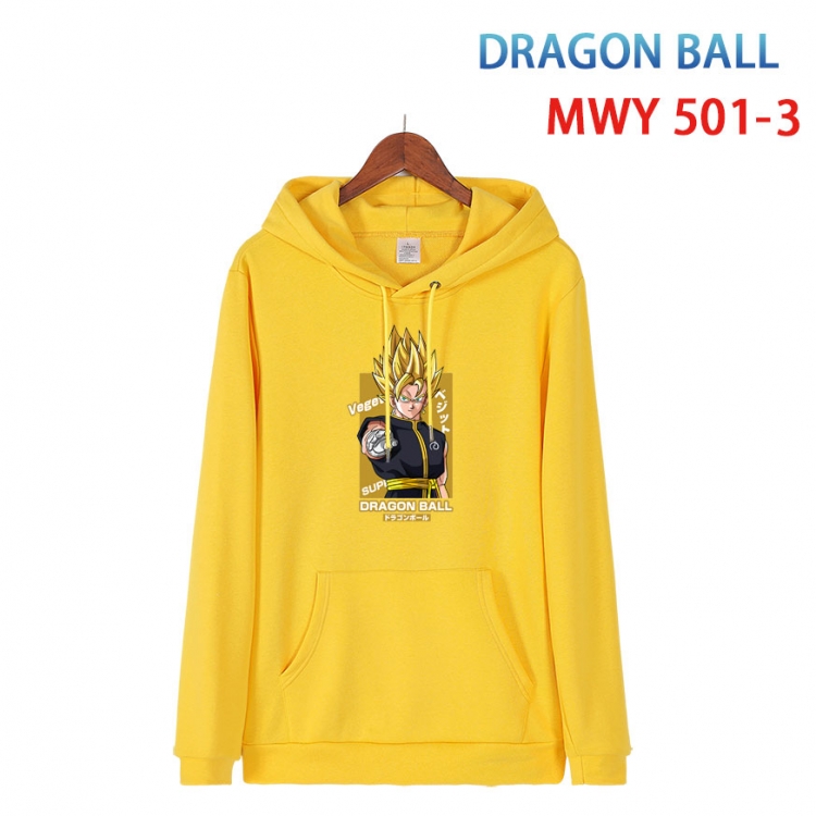 DRAGON BALL Cotton Hooded Patch Pocket Sweatshirt   from S to 4XL MWY-501-3